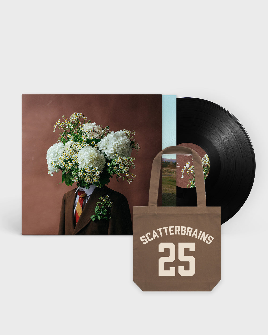 Scatterbrains Vinyl (Black) + Tote Bag Bundle